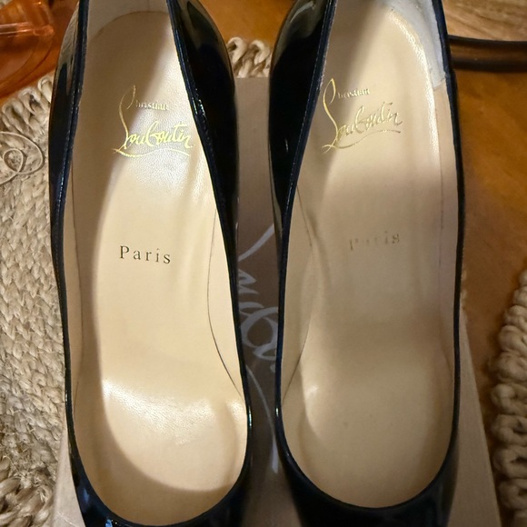 Christian Louboutin Black Patent Leather Heels - Picture 4 of 6